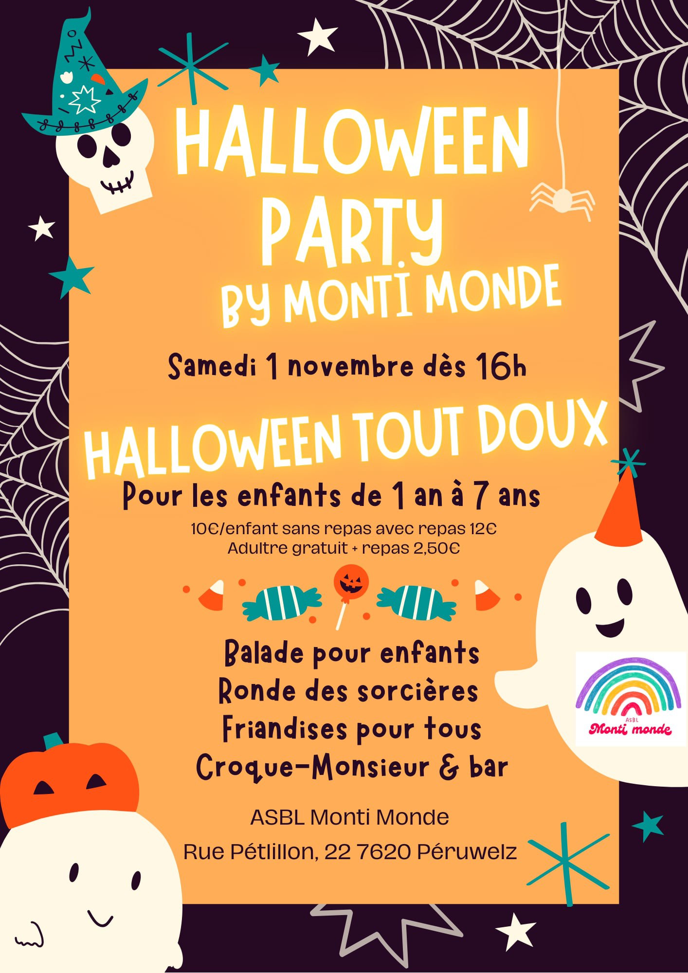 Flyer pour le stage d'Halloween - Halloween Party